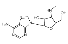 (2R,3S,4S,5S)-2-(6-aminopurin-9-yl)-5-(hydroxymethyl)-4-(methylamino)oxolan-3-ol Structure