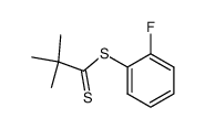 Dithiopivalinsaeure-2-fluorphenylester结构式