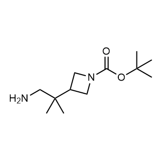 tert-Butyl 3-(1-amino-2-methylpropan-2-yl)azetidine-1-carboxylate structure