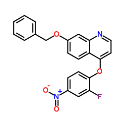 7-(benzyloxy)-4-(2-fluoro-4-nitrophenoxy)quinoline picture