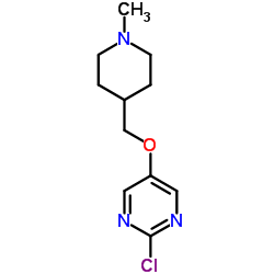 2-chloro-5-((1-methylpiperidin-4-yl)methoxy)pyrimidine Structure