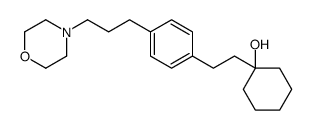 1-[2-[p-(3-Morpholinopropyl)phenyl]ethyl]-1-cyclohexanol结构式