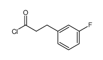 Benzenepropanoyl chloride, 3-fluoro- Structure