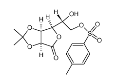 2,3-O-Isopropylidene-6-O-(p-tolylsulfonyl)-D-mannono-1,4-lactone结构式