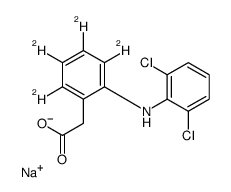 sodium,2-[2,3,4,5-tetradeuterio-6-(2,6-dichloroanilino)phenyl]acetate结构式