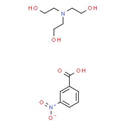 m-nitrobenzoic acid, compound with 2,2',2''-nitrilotriethanol (1:1) Structure