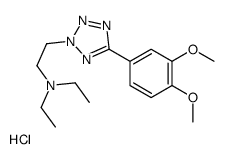 2-[5-(3,4-dimethoxyphenyl)tetrazol-2-yl]-N,N-diethylethanamine,hydrochloride结构式