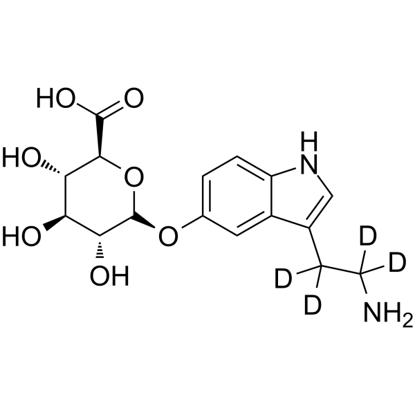 Serotonin glucuronide-d4 Structure