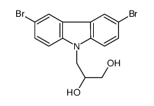 3-(3,6-dibromocarbazol-9-yl)propane-1,2-diol Structure