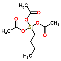 Butylsilanetriyl triacetate Structure