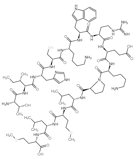 THR-ILE-HIS-CYS-LYS-TRP-ARG-GLU-LYS-PRO-LEU-MET-LEU-MET结构式