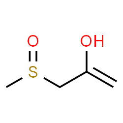 1-Propen-2-ol, 3-(methylsulfinyl)- (9CI)结构式