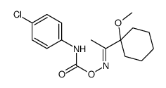 [(Z)-1-(1-methoxycyclohexyl)ethylideneamino] N-(4-chlorophenyl)carbamate结构式