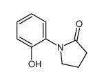 1-(2-hydroxyphenyl)pyrrolidin-2-one结构式