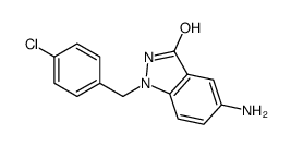 5-amino-1-[(4-chlorophenyl)methyl]-2H-indazol-3-one Structure