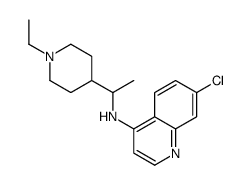 7-Chloro-N-[1-(1-ethylpiperidin-4-yl)ethyl]-4-quinolinamine structure