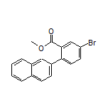 Methyl 5-Bromo-2-(naphthalen-2-yl)benzoate Structure