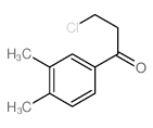 3-chloro-1-(3,4-dimethylphenyl)propan-1-one结构式