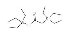 Triethylstannylessigsaeure-triethylsilylester Structure