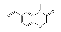 6-acetyl-4-methyl-3,4-dihydro-2H-1,4-benzoxazin-3-one Structure