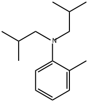 Benzenamine, 2-methyl-N,N-bis(2-methylpropyl)- Structure