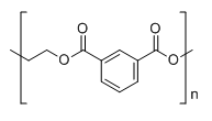 聚(间苯二甲酸乙二醇酯)结构式