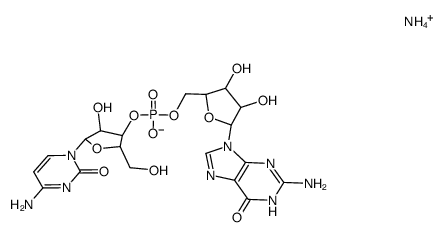 CYTIDYLYL(3'-5')GUANOSINE AMMONIUM结构式