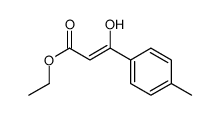 ethyl 3-hydroxy-3-(4-methylphenyl)prop-2-enoate Structure