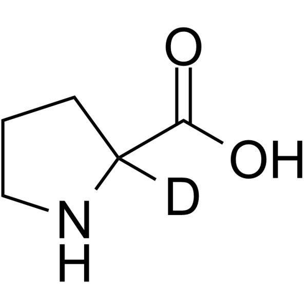 DL-脯氨酸-D1结构式