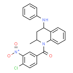 (4-chloro-3-nitrophenyl)[2-methyl-4-(phenylamino)-3,4-dihydroquinolin-1(2H)-yl]methanone picture