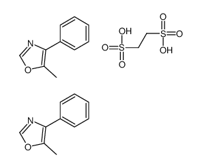 ethane-1,2-disulfonic acid,5-methyl-4-phenyl-1,3-oxazole结构式