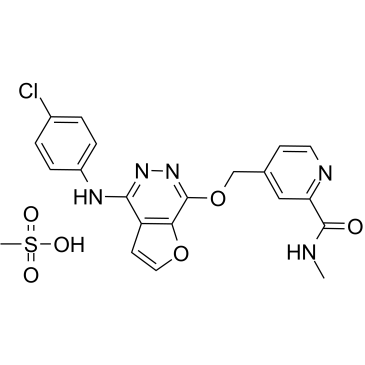 Telatinib mesylate结构式