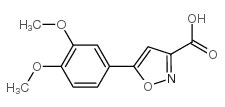 5-(3,4-Dimethoxy-phenyl)-isoxazole-3-carboxylic acid structure