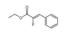 ethyl (E/Z)-2-fluoro-3-phenylprop-2-enoate结构式