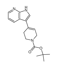 1H-吡咯并[2,3-b]吡啶-3-基)-5,6-二氢吡啶-1(2H)-羧酸叔丁酯结构式