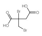 Butanedioic acid, 2-bromo-2-(bromomethyl)- structure