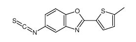 5-isothiocyanato-2-(5-methylthiophen-2-yl)-1,3-benzoxazole Structure