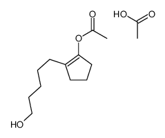 acetic acid,[2-(5-hydroxypentyl)cyclopenten-1-yl] acetate Structure