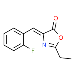 5(4H)-Oxazolone,2-ethyl-4-[(2-fluorophenyl)methylene]-(9CI) structure