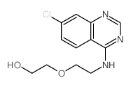 2-[2-[(7-chloroquinazolin-4-yl)amino]ethoxy]ethanol结构式