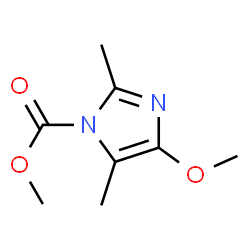 1H-Imidazole-1-carboxylic acid,4-methoxy-2,5-dimethyl-,methyl ester结构式