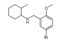 N-[(5-bromo-2-methoxyphenyl)methyl]-2-methylcyclohexan-1-amine结构式