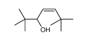 2,2,6,6-tetramethylhept-4-en-3-ol结构式