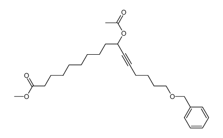 methyl 10-acetoxy-16-benzyloxy-11-hexadecynoate Structure