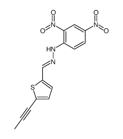 5-(1-Propynyl)-2-thiophenecarbaldehyde 2,4-dinitrophenyl hydrazone结构式