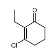 3-chloro-2-ethyl-cyclohex-2-enone Structure