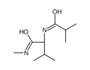 (2S)-N,3-dimethyl-2-(2-methylpropanoylamino)butanamide Structure