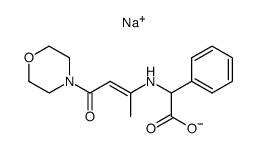 Sodium; ((Z)-1-methyl-3-morpholin-4-yl-3-oxo-propenylamino)-phenyl-acetate Structure