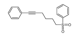 6-(benzenesulfonyl)hex-1-ynylbenzene Structure