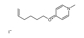 4-hex-5-enoxy-1-methylpyridin-1-ium,iodide Structure